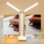 ダブルヘッド照明LED充電式デスクランプ、スタイル：プラグインバージョン＋ケーブル、充電式3600mAh＋ケーブル、充電式4000mAh＋ケーブル