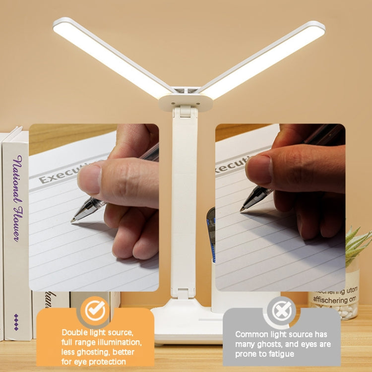 ダブルヘッド照明LED充電式デスクランプ、スタイル：プラグインバージョン＋ケーブル、充電式3600mAh＋ケーブル、充電式4000mAh＋ケーブル