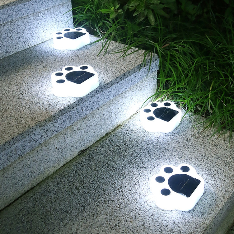 ベアパウ屋外ソーラーLED中庭埋め込みライト、白色光、暖色光