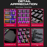 T-WOLF モバイルゲーミング片手用キーボード、仕様：T19キーボード、TF-900セット、キーボード＋マウス＋スローン
