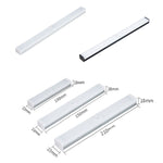 LED人体感知ランプ ロングストリップ充電式キャビネットランプストリップ、サイズ：10cm、15cm、21cm
