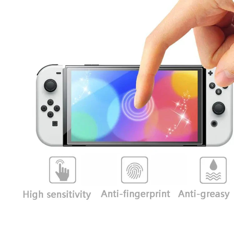 KJH NS-062 ゲーム機用 防指紋スクリーン保護フィルム Nintendo Switch OLED 用、NS-062