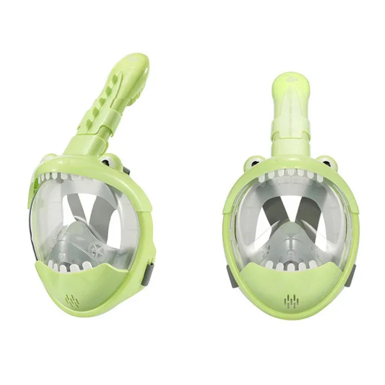 子供用フルドライダイビングマスク 水泳用曇り止めシュノーケリングマスク、XS