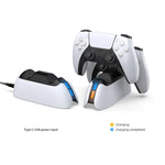 DOBE TP5-05103 PS5用接触型ゲームパッド充電ベース インジケーターライト付き、TP5-05103