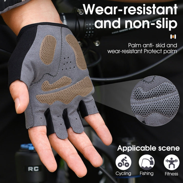 WEST BIKING YP0211222 自転車用衝撃吸収ハーフフィンガーグローブ, M, L, XL