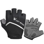 WEST BIKING YP0211222 自転車用衝撃吸収ハーフフィンガーグローブ, M, L, XL