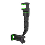 Multifunctional Vehicle-mounted Video Shooting Rearview Mirror Bracket, Green, Grey