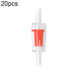 20個入り水槽用酸素ポンプ気管逆止弁 4mm（レッド）、4mm（ブラック）、4mm（ホワイト）、4mm（ブルー）、8mm（レッド）、10mm（ホワイト）、12mm（ホワイト）、4mm（ホワイトレッド）