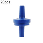20個入り水槽用酸素ポンプ気管逆止弁 4mm（レッド）、4mm（ブラック）、4mm（ホワイト）、4mm（ブルー）、8mm（レッド）、10mm（ホワイト）、12mm（ホワイト）、4mm（ホワイトレッド）
