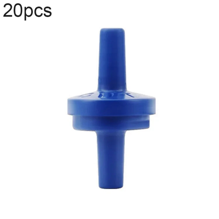 20個入り水槽用酸素ポンプ気管逆止弁 4mm（レッド）、4mm（ブラック）、4mm（ホワイト）、4mm（ブルー）、8mm（レッド）、10mm（ホワイト）、12mm（ホワイト）、4mm（ホワイトレッド）