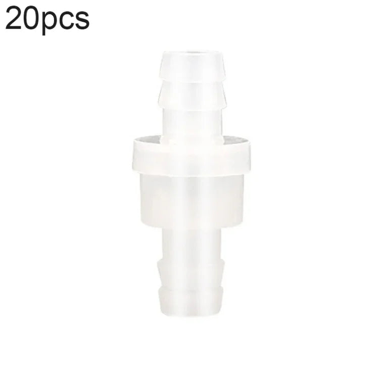 20個入り水槽用酸素ポンプ気管逆止弁 4mm（レッド）、4mm（ブラック）、4mm（ホワイト）、4mm（ブルー）、8mm（レッド）、10mm（ホワイト）、12mm（ホワイト）、4mm（ホワイトレッド）