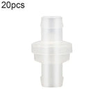20個入り水槽用酸素ポンプ気管逆止弁 4mm（レッド）、4mm（ブラック）、4mm（ホワイト）、4mm（ブルー）、8mm（レッド）、10mm（ホワイト）、12mm（ホワイト）、4mm（ホワイトレッド）