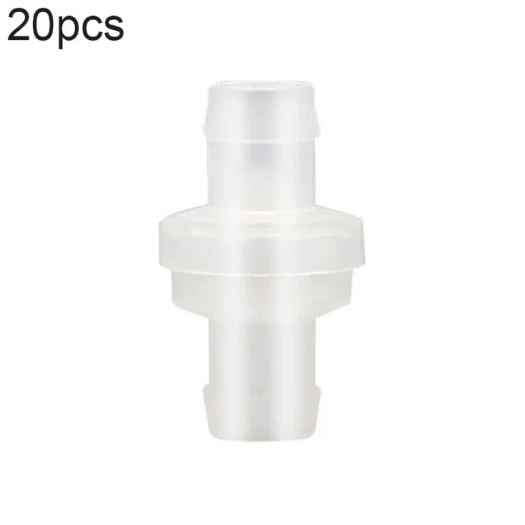 20個入り水槽用酸素ポンプ気管逆止弁 4mm（レッド）、4mm（ブラック）、4mm（ホワイト）、4mm（ブルー）、8mm（レッド）、10mm（ホワイト）、12mm（ホワイト）、4mm（ホワイトレッド）