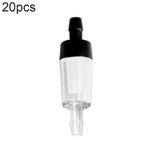 20個入り水槽用酸素ポンプ気管逆止弁 4mm（レッド）、4mm（ブラック）、4mm（ホワイト）、4mm（ブルー）、8mm（レッド）、10mm（ホワイト）、12mm（ホワイト）、4mm（ホワイトレッド）