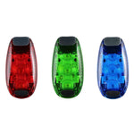 屋外サイクリング夜間ランニング用暖色ライト 自転車テールライト、色：3 LED 赤、3 LED 赤、3 LED 青、3 LED 緑、5 LED 赤、5 LED 青、5 LED 緑
