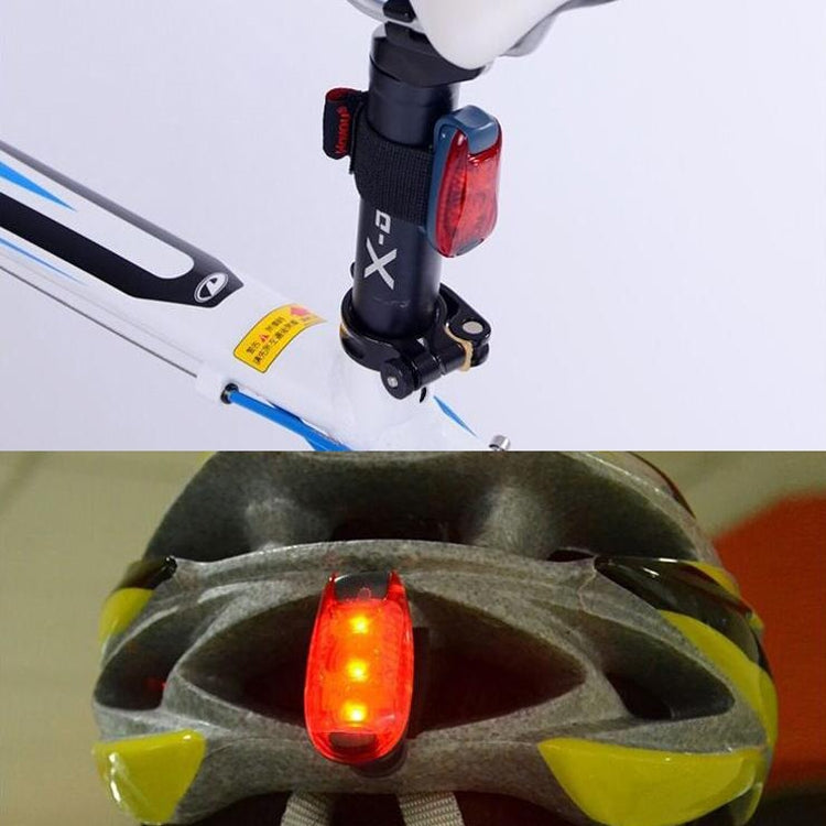屋外サイクリング夜間ランニング用暖色ライト 自転車テールライト、色：3 LED 赤、3 LED 赤、3 LED 青、3 LED 緑、5 LED 赤、5 LED 青、5 LED 緑