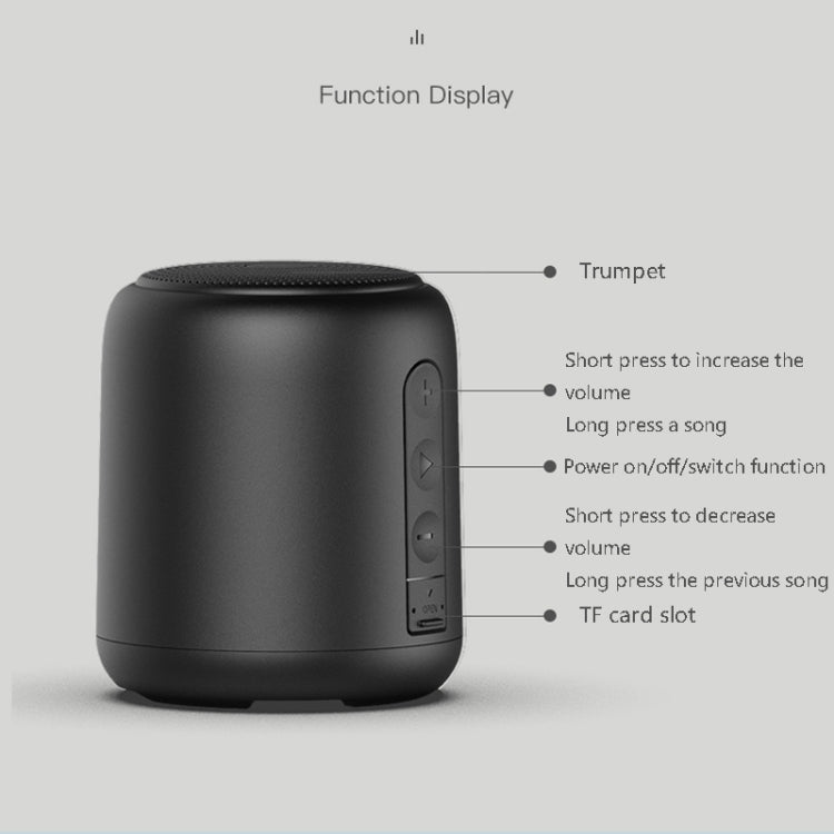 F9 TWS ミニポータブル Bluetoothスピーカー TFカード対応、FMなし-ブラック、FMなし-ブルー、FMなし-レッド