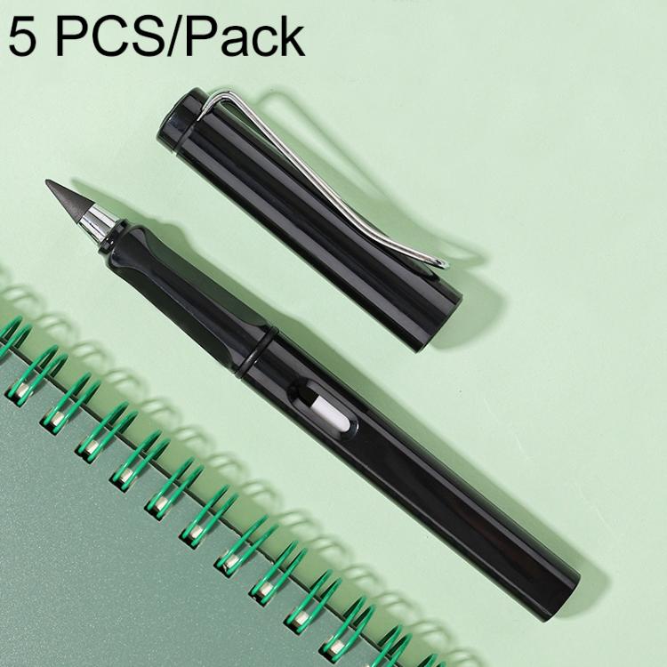 5 PCS No Ink No Need To Sharpen Drawing Sketch Pen Not Easy To Break Erasable HB Writing Pencil, Black, Red, Yellow, Green, Blue, White, Makaron Yellow, Makaron Green, Makaron Blue, Makaron Pink, Makaron Purple, Pink