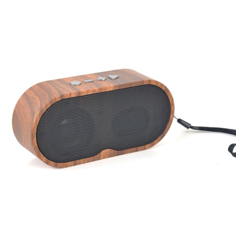 F3 レトロ木目調ミニ Bluetoothスピーカー TFカード対応、ダークグレイン、ライトグレイン