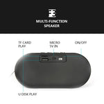 F3 レトロ木目調ミニ Bluetoothスピーカー TFカード対応、ダークグレイン、ライトグレイン
