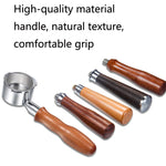 DL-1 亜鉛合金コーヒーメーカー ボトムレスハンドル ドンリン用、スタイル：プラスチック、ブラックローズウッド、レッドジェム、ブラックローズウッドバックル、レッドジェムカーブ、レッドローズウッドストレート、レッドジェムバックルなし、竹バックルなし