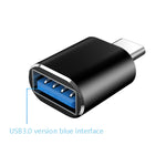 10個セット USB 3.0 メス to USB-C / Type-C オス OTG アダプター、10個セット インジケーターなし
