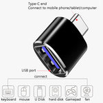 10個セット USB 3.0 メス to USB-C / Type-C オス OTG アダプター、10個セット インジケーターなし
