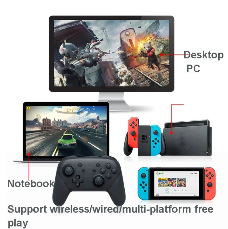 L-0326 Switch Pro用ワイヤレスゲームパッド、スタイル：ブラック、グリーンピンク、ブラック - フル機能＋NFC＋ウェイクアップ（1:1）、グリーンピンク - フル機能＋NFC＋ウェイクアップ（1:1）、ブラック - フル機能HDエディション、グリーン - フル機能HDエディション