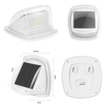 8 LED 屋外用 ソーラー 庭 防水 壁掛けライト 白色光、暖色光