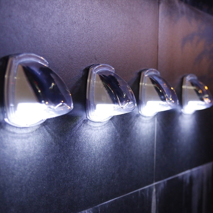 8 LED 屋外用 ソーラー 庭 防水 壁掛けライト 白色光、暖色光