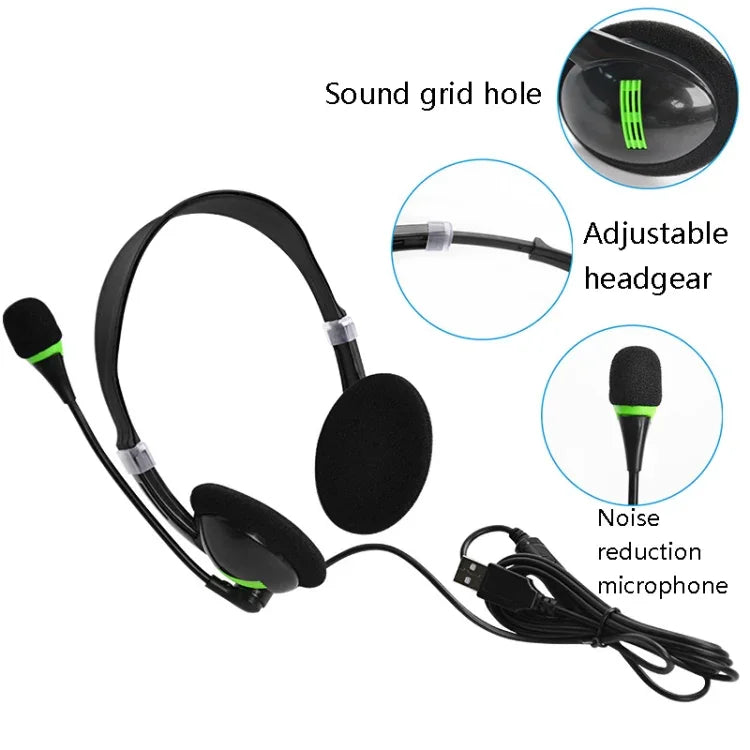 USB440 ユニバーサルUSBコンピューターケーブル ヘッドウェア 電力供給 音楽通話用ヘッドホン