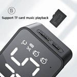 ZXL-G50 ミニミラーアラーム Bluetoothスピーカー TFカード対応、ZXL-G50 ブラック、ZXL-G50 ホワイト、ZXL-G50 ピンク