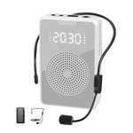 ZXL-H3 ポータブル教室用マイクアンプ 時間表示付き、仕様：H3 有線（ブラック）、H3 有線（ホワイト）、H3 有線（ローズゴールド）、H3 ワイヤレス（ブラック）、H3 ワイヤレス（ホワイト）、H3 ワイヤレス（ローズゴールド）