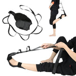 ヨガストレッチトレーナー リハビリ矯正ベルト フットドロップストレッチャー オックスフォードブラック