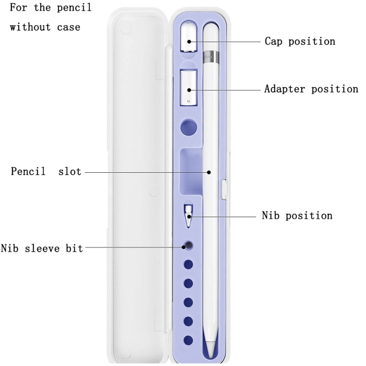 コンデンサーペン＆アクセサリー収納ボックス Apple Pencil 1 / 2用、ペン1本用