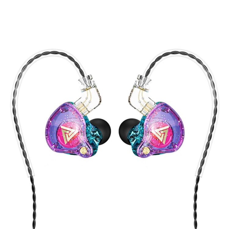 QKZ AK6 PRO HiFiサブウーファーインイヤー有線ヘッドホン マイク付き カラフル、ブラック、ホワイト、グリーン