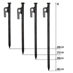 アウトドアキャンプ用防風固定キャノピーペグ 4本セット20cm、6本セット20cm、8本セット20cm、10本セット20cm、4本セット25cm、6本セット25cm、8本セット25cm、10本セット25cm、4本セット30cm、6本セット30cm、8本セット30cm、10本セット30cm、4本セット40cm、6本セット40cm、8本セット40cm、10本セット40cm