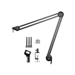 マイクロフォンデスクトップカンチレバースタンド 360度回転ブラケット、GAZ-40P W、GAZ-40P B、GAZ-40 W、GAZ-40 B