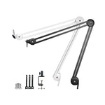 マイクロフォンデスクトップカンチレバースタンド 360度回転ブラケット、GAZ-40P W、GAZ-40P B、GAZ-40 W、GAZ-40 B