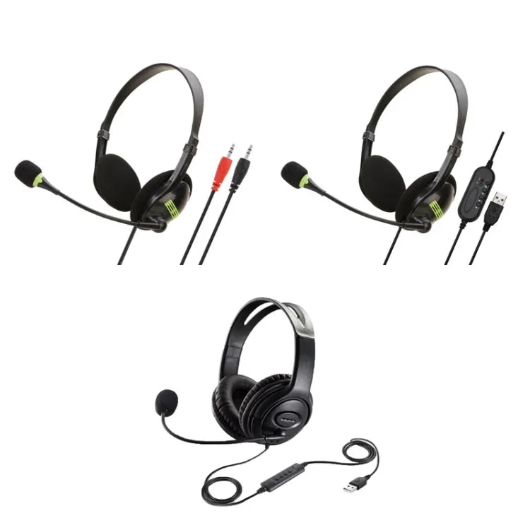 マイク付きヘッドマウント有線ヘッドセット スタイル: GAE-440 A, GAE-440 B, GAE-109