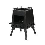 アウトドアキャンプ用折りたたみポータブルバーベキュー木製ストーブ サイズ：小（グリーン）、小（ブラック）、小（ステンレス）、大（グリーン）、大（ブラック）、大（ステンレス）