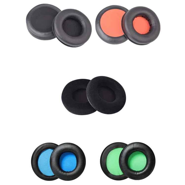 Razer Kraken 7.1 V1 Pro用 ヘッドセットスポンジイヤーマフ 2個セット ブラック＋ブラックネット、ブラック＋オレンジネット、ブラックフランネル、ブラック＋ブルーネット、ブラック＋グリーンネット