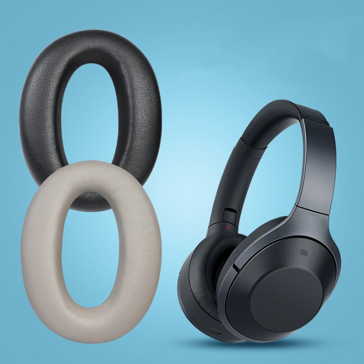 Sony 1000XM4用 レザー製ヘッドセットイヤーマフ 2個セット スナップ付きブラック、スナップ付きシャンパン、スナップなしブラックプロテインスキン、スナップなしブラックラムスキン、スナップなしシャンパンラムスキン