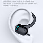 F8 Bluetooth 5.1 耳掛け型ステレオワイヤレススポーツイヤホン シングルイヤホン（ブラック）、シングルイヤホン（ホワイト）、シングルイヤホン（ブラック＋レッド）、シングルイヤホン（ブラック＋ブルー）、シングルイヤホン（ブラック＋グリーン）