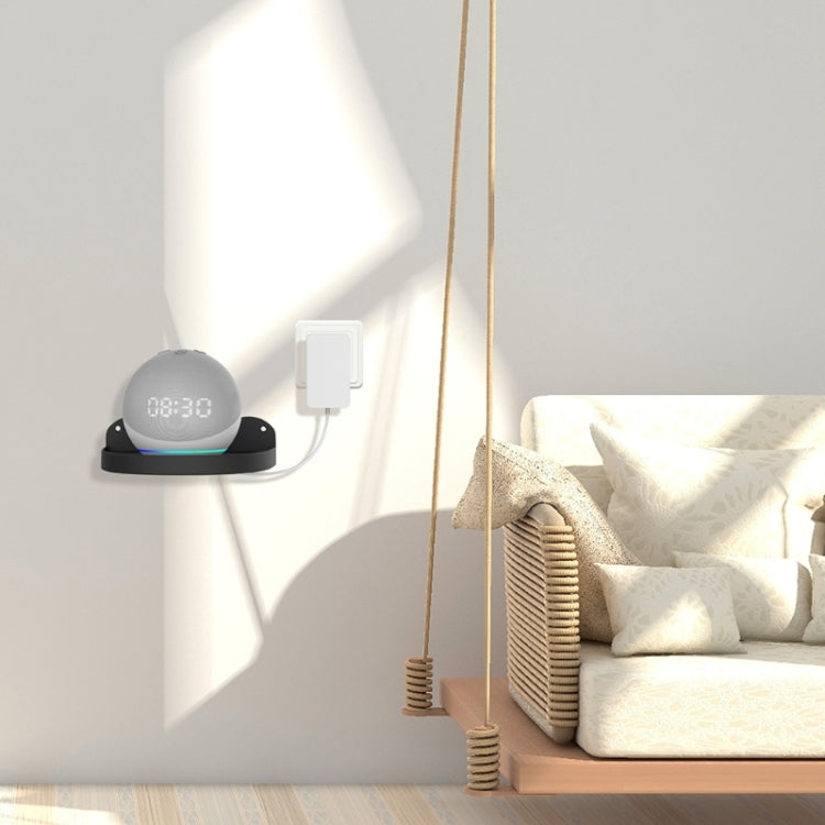 Amazon Echo Dot 4用壁掛け2個セット、ホワイト、ブラック