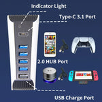 PS5用 5-in-1 USBハブ、PS5用 5-in-1