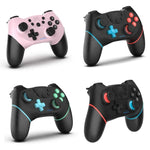 ワイヤレスBluetoothゲームパッド マクロプログラミング対応 Switch Pro用、左ブルー右グリーン
