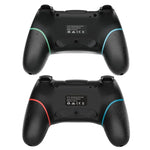 ワイヤレスBluetoothゲームパッド マクロプログラミング対応 Switch Pro用、左ブルー右グリーン