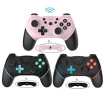 ワイヤレスBluetoothゲームパッド マクロプログラミング対応 Switch Pro用、左ブルー右グリーン