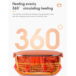48W 1L  304 Stainless Steel Heating Lunch Box Can Be Plugged In, US Plug, 12V Car Plug, EU Plug, UK Plug